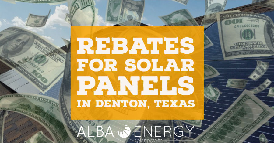 Denton Texas Solar Rebate Program Alba Solar Energy